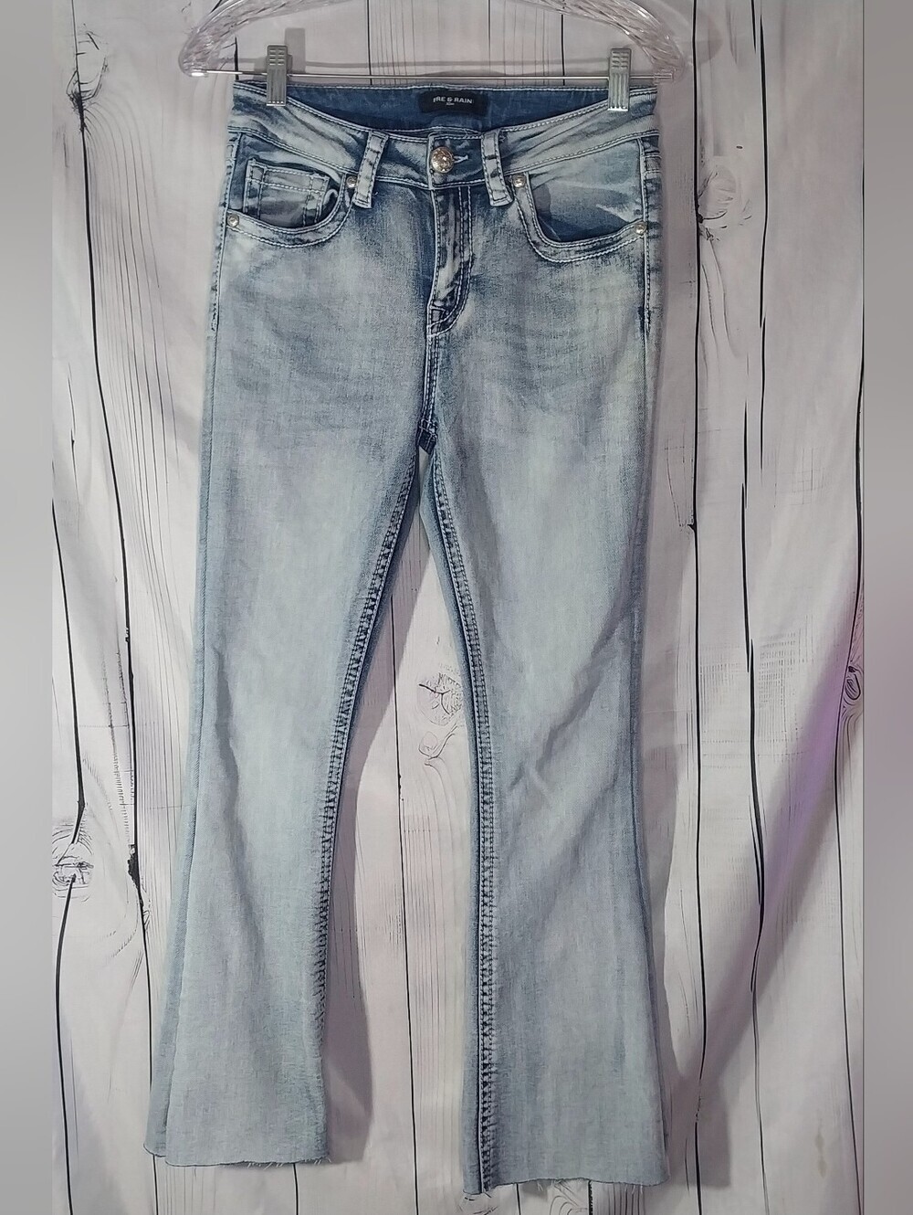 Fire & Rain Light Wash Women's Bootcut Y2K Boho Festival Jeans